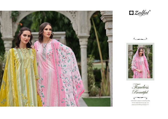 Nazrana Vol 3 By Zulfat Designer Printed Pure Cotton Dress Material Wholesale Online
